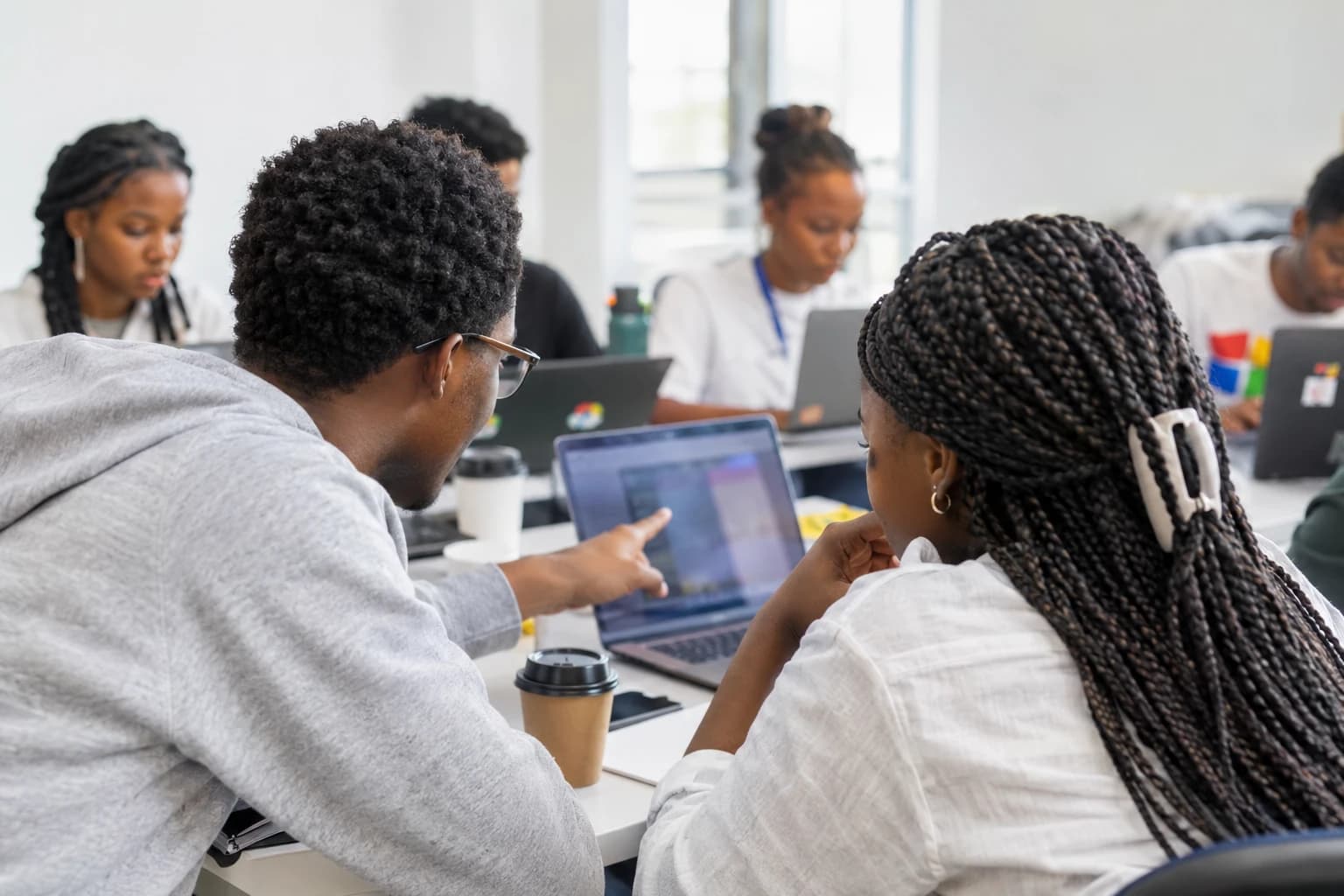 Students at a GDG UNIZIK workshop